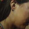 Inlay earring by Zuni