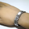 White buffalo Bracelet by Darrell Cadman 5-1/2