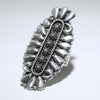 Concho silver ring by Thomas Jim 9