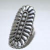 Concho silver ring by Thomas Jim 8