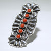 Concho silver ring by Thomas Jim 7