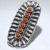 Concho silver ring by Thomas Jim 8