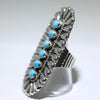 Concho silver ring by Thomas Jim 6
