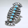 Concho silver ring by Thomas Jim 7