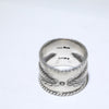 Coin silver ring by Perry Shorty 10.5