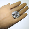 Concho silver ring by Thomas Jim 7