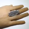 Concho silver ring by Thomas Jim 9