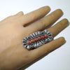 Concho silver ring by Thomas Jim 7