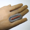 Concho silver ring by Thomas Jim 8