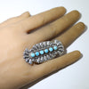 Concho silver ring by Thomas Jim 7