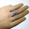Coin silver ring by Perry Shorty 10.5