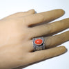 Coral ring by Herman Smith 9.5