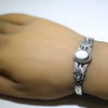 White Buffalo Bracelet by Navajo 5-1/2