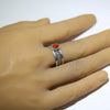 Coral Ring by Landon Secatero-8.5