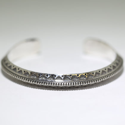 Silver Bracelet by Lyle Secatero 6