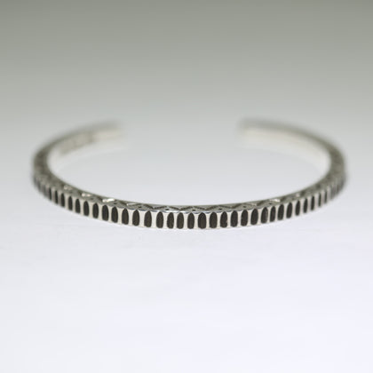Silver Bracelet by Lyle Secatero 6