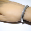 Silver Bracelet by Lyle Secatero 5-3/4"