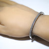 Silver Bracelet by Lyle Secatero 5-1/2"
