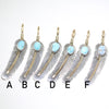 Feather pendant by Harvey Mace (silver or gold)