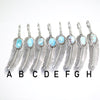 Feather pendant by Harvey Mace (silver or gold)