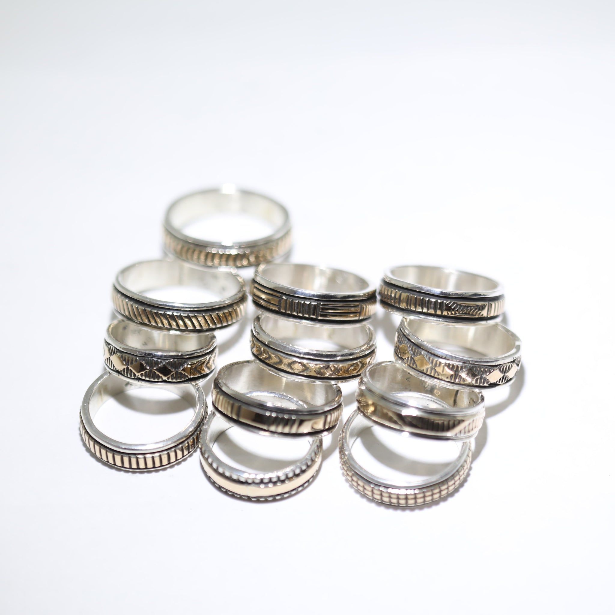 【25号】Bruce Morgan シルバーリング 14k & Silver Ring by Bruce Morgan – Gallup Trading