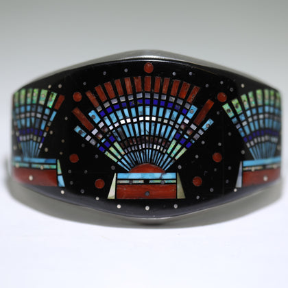 Micro Inlay Bracelet by Erwin Tsosie 5-3/4