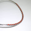 Red Coral Neckbar by Herman Smith