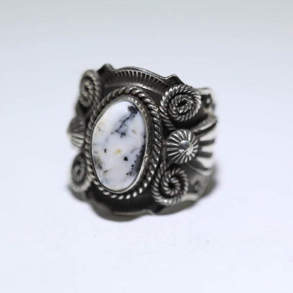 White Buffalo Ring by Andy Cadman- 7.5 – Gallup Trading