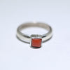 Coral Silver Ring -5