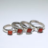 Coral Silver Ring -5