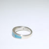 Inlay Ring by Navajo- 5.5