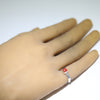 Coral Silver Ring -5