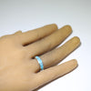 Inlay Ring by Navajo- 5.5