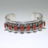 Coral Bracelet by Derrick Begay-5-3/4"