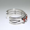 Coral Bracelet by Derrick Begay-5-3/4"