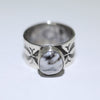 White Buffalo Ring by Arnold Goodluck- 6.5