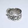 White Buffalo Ring by Arnold Goodluck- 6.5
