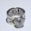 White Buffalo Ring by Arnold Goodluck- 6.5