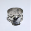 White Buffalo Ring by Arnold Goodluck- 6.5