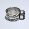 White Buffalo Ring by Arnold Goodluck- 6.5