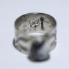 White Buffalo Ring by Arnold Goodluck- 6.5