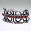 Coral Tufa Bracelet by Aaron Anderson 5-1/2"