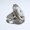 White Buffalo Ring by Arnold Goodluck- 8