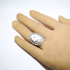 White Buffalo Ring by Arnold Goodluck- 8