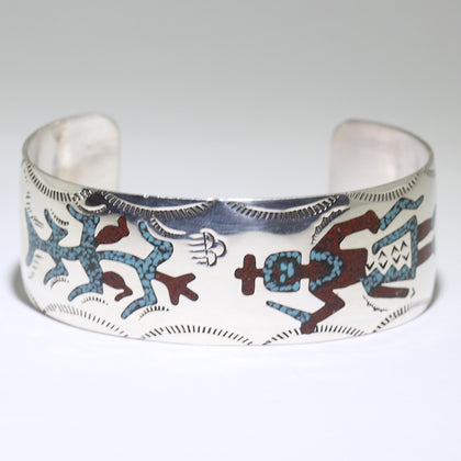 Inlay Bracelet by Navajo 5-1/4