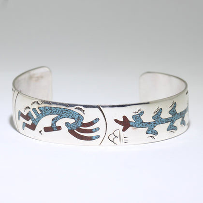 Inlay Bracelet by Navajo 5-1/4