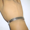 Silver/14K Bracelet by Bruce Morgan  5-1/2"