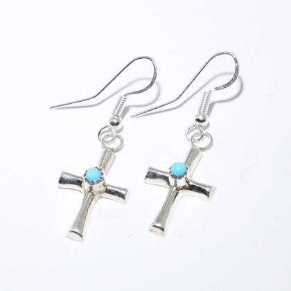 Cross Earrings by Navajo