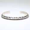 Silver Bracelet by Darrell Cadman 5-1/2"