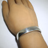 Silver Bracelet by Arnold Goodluck 5-1/4"